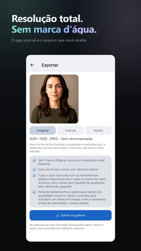 Resolução total. Sem marca d'água. O que você vê é o arquivo que você recebe.